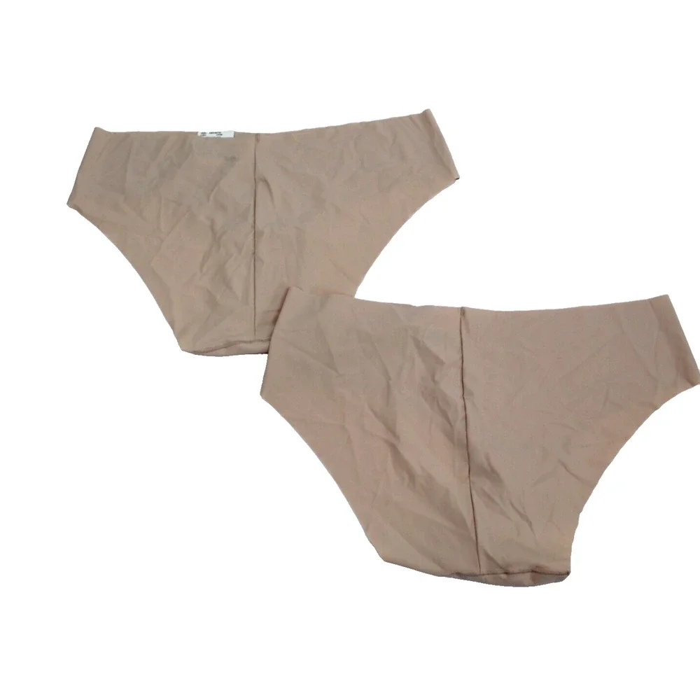 Lot Bundle Panties Underwear 2 Jenni Womens Size XL No Show Bikini Beige
